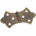 Totalturf 1.68 x 3.62 in. Decorative Hinge - Antique Brass TO3539602